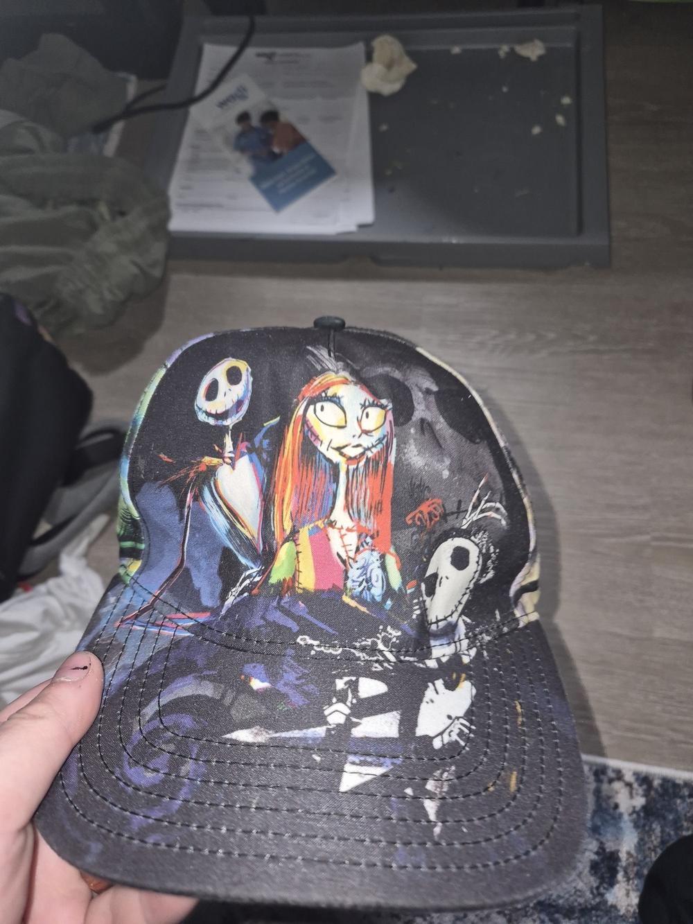 Disney The Nightmare Before Christmas Multicolor Character Baseball Hat
